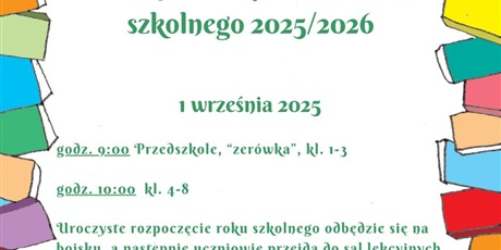 Rozpoczęcie roku szkolnego 2025/2026