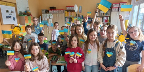 Powiększ grafikę: Uczniowie z 2c solidarni z Ukrainą