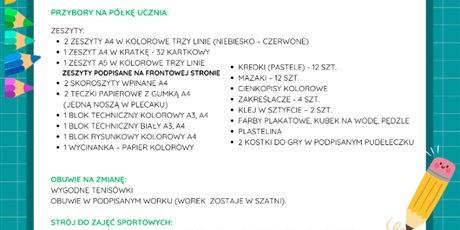 Wyprawka dla "pierwszaka"